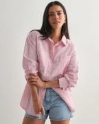 Pieces - Pink - Pcmelia Ls Loose Shirt Wvn Noos Bc