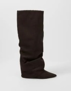 Nelly - Brun - Folded Shaft Boot
