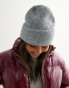 Nelly - Grå - Fuzzy Beanie