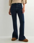 Only - Blå - Onlhenni Life Hw Retro Flared Dnm E