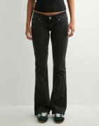 Abrand Jeans - Sort - 00 Super Low Kick Tall Sophie