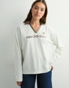 New Balance - Hvid - Mesh Soccer Jersey Long Sleeve