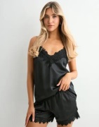 Pieces - Sort - Pcjenna Xmas Satin Nightwear Set Wv