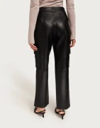 Selected Femme - Sort - Slfkaisa Hw Leather Pant