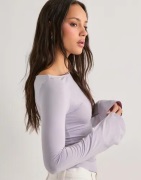 Nelly - Lilla - Ultra Soft Boat Neck Top