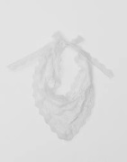 Pieces - Hvid - Pcnaina Lace Hip Scarf