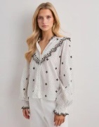 Neo Noir - Hvid - Degas Dot Blouse