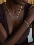 Muli Collection - Sølv - Thin Bismarck Necklace