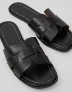 Nelly - Sort - Flat Sandal