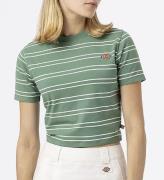 Dickies T-shirt - Cropped - Westover - Dark Ivy m. Striber