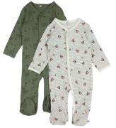 Pippi Baby Heldragt - Natdragt - 2-pak - Deep Lichen Green