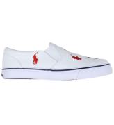 Polo Ralph Lauren Sko - Keaton Slip On - White/Navy/Red