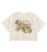 Stella McCartney Kids T-shirt - Cropped - Hvid m. Print