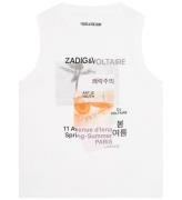 Zadig & Voltaire Tanktop - Hvid m. Fotoprint