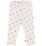 Smallstuff Leggings - JordbÃ¦r - White/Rosehip