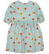 Stella McCartney Kids Kjole - Viskose - Mint m. MÃ¸nster