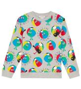 Stella McCartney Kids Sweatshirt - GrÃ¥meleret m. Badebolde