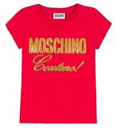 Moschino T-shirt - RÃ¸d m. Guld