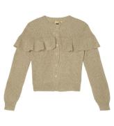 Stella McCartney Kids Cardigan - Strik - Beige/Guld