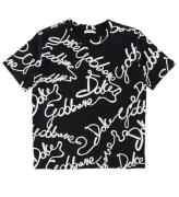 Dolce & Gabbana T-shirt - DNA - Sort/Hvid