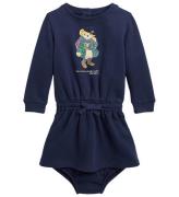 Polo Ralph Lauren Sweatkjole m. Bloomers - Navy m. Bamse