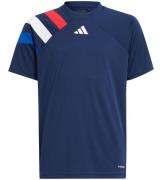 adidas Performance T-Shirt - Fortore 23 - BlÃ¥ m. RÃ¸d/Hvid