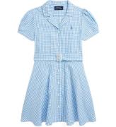 Polo Ralph Lauren Kjole - Gingham - HÃ¸r - BlÃ¥/Hvidternet