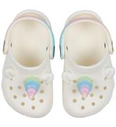 Crocs Sandaler - Classic Rainbow Unicorn Clog T - Chalk