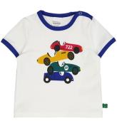 Freds World T-shirt - Motor Print - White