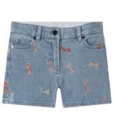 Stella McCartney Kids Denimshorts - Celeste m. SlÃ¸jfer