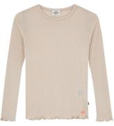 Mads NÃ¸rgaard Bluse - Rib - Trudy - Oatmeal Melange