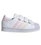 adidas Originals Sko - Superstar CF C - Hvid/Rosa/Gul