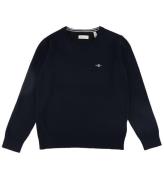 GANT Bluse - Strik - Shield Classic - Evening Blue