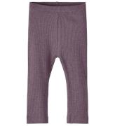 Name It Leggings - Noos - Rib - NbnKab - Arctic Dusk/Melange