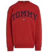 Tommy Hilfiger Sweatshirt - Varsity Embroidery - Dark Magma