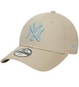 New Era Kasket - 9Forty - New York Yankees - Light Beige/LyseblÃ¥