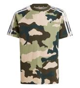 adidas Performance T-shirt - J BL Camo T - GrÃ¸n/Brun