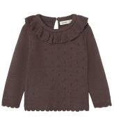 Lil Atelier Bluse - Strik - NmfLaguna - Peppercorn