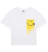 Little Marc Jacobs T-shirt - Hvid/Gul m. Smiley