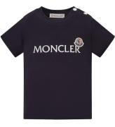 Moncler T-shirt - Medium Blue m. Hvid