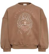 Sofie Schnoor Sweatshirt - Cashew Brown m. Print