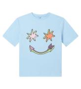 Stella McCartney Kids T-shirt - LyseblÃ¥ m. Stjerner