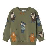 Name It Sweatshirt - NmmOlander - Tea Leaf