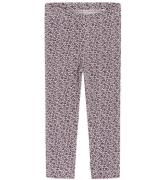 Hust and Claire Leggings - Vaflet - Lamia - Gray Lilac m. Blomst