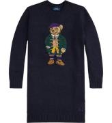 Polo Ralph Lauren Kjole - Strik - Navy m. Bamse