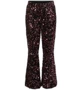 Vero Moda Girl Bukser - VmBella - Black/Rosegold Sequins