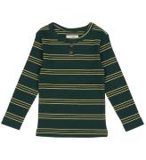 VACVAC Bluse - Rib - Carly - Golden Forest Stripes