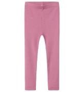 Name It Leggings - Rib - NmfReese - Mauve Orchid