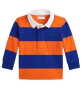 Polo Ralph Lauren Polobluse - Orange/BlÃ¥stribet