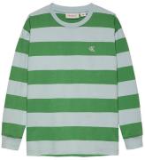 Calvin Klein Bluse - Striped Relaxed - Keepsake Blue/Green Strip